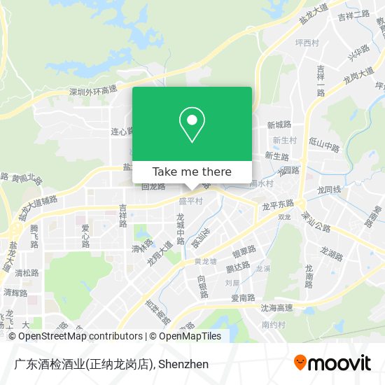 广东酒检酒业(正纳龙岗店) map