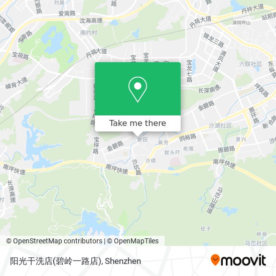 阳光干洗店(碧岭一路店) map