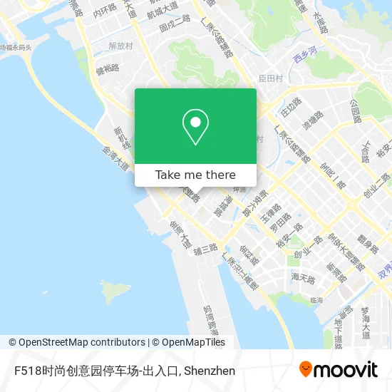 F518时尚创意园停车场-出入口 map