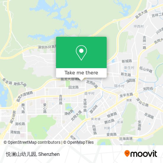 悦澜山幼儿园 map