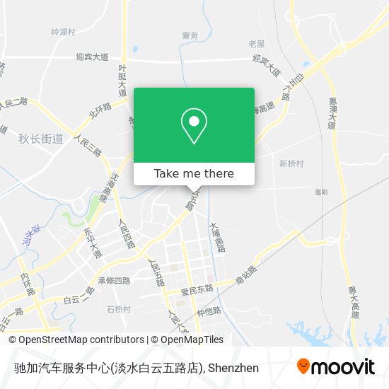 驰加汽车服务中心(淡水白云五路店) map