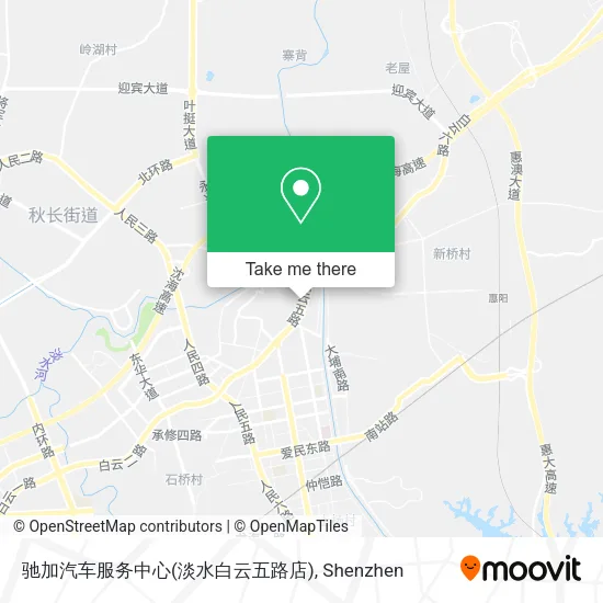驰加汽车服务中心(淡水白云五路店) map