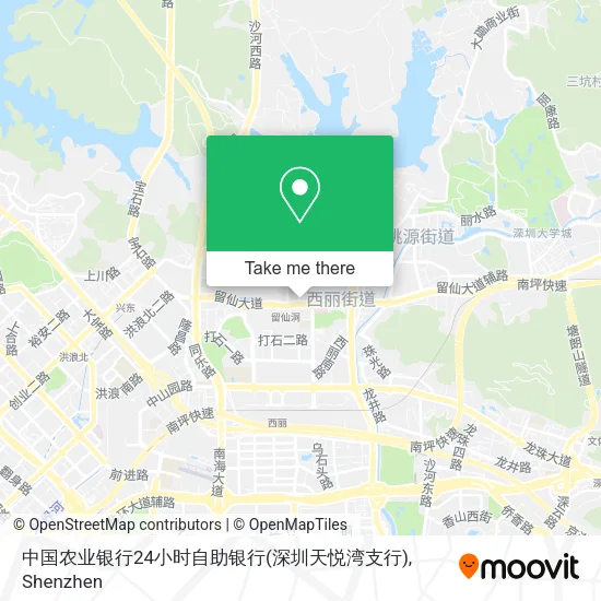 中国农业银行24小时自助银行(深圳天悦湾支行) map