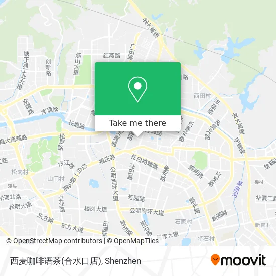西麦咖啡语茶(合水口店) map