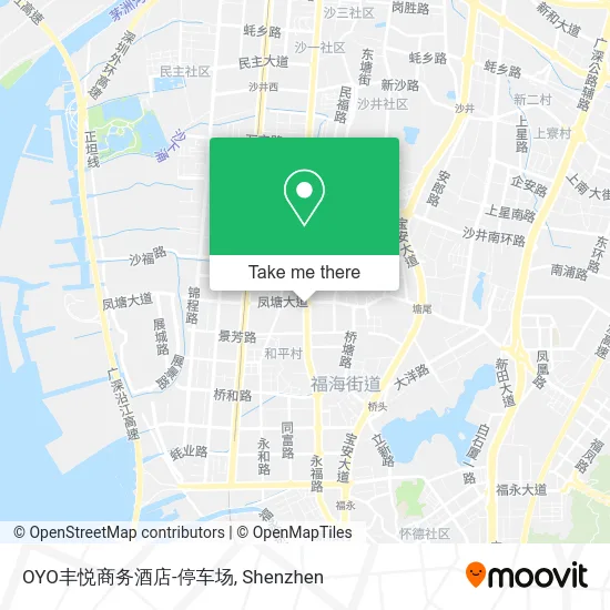 OYO丰悦商务酒店-停车场 map