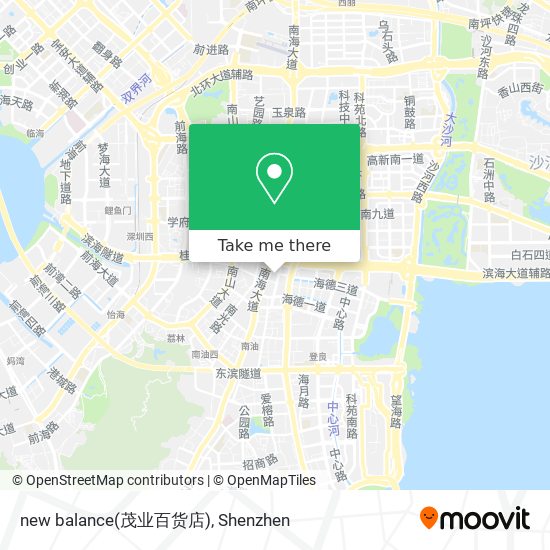 new balance(茂业百货店) map