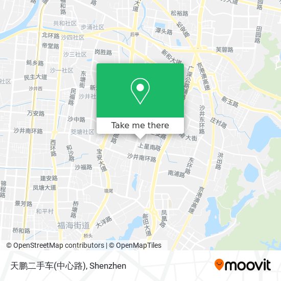 天鹏二手车(中心路) map