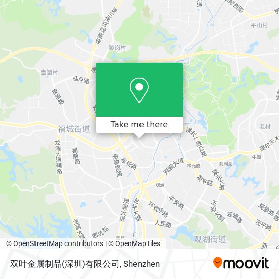 双叶金属制品(深圳)有限公司 map
