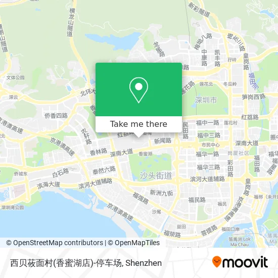 西贝莜面村(香蜜湖店)-停车场 map