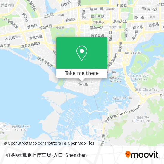 红树绿洲地上停车场-入口 map