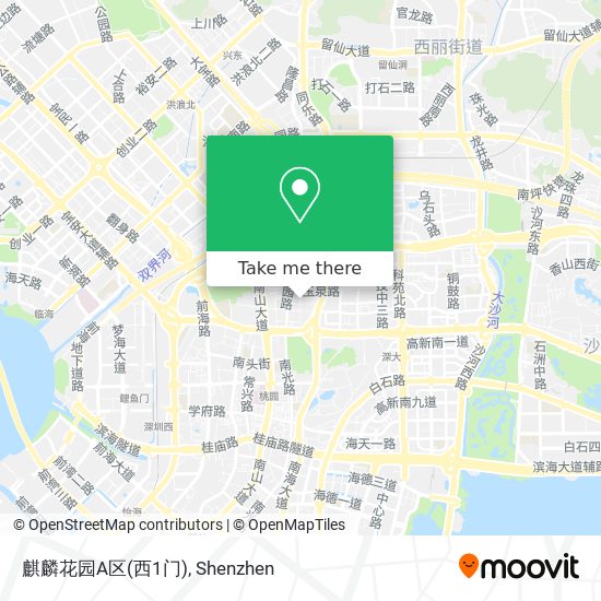 麒麟花园A区(西1门) map