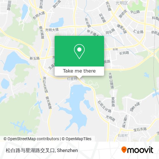 松白路与星湖路交叉口 map