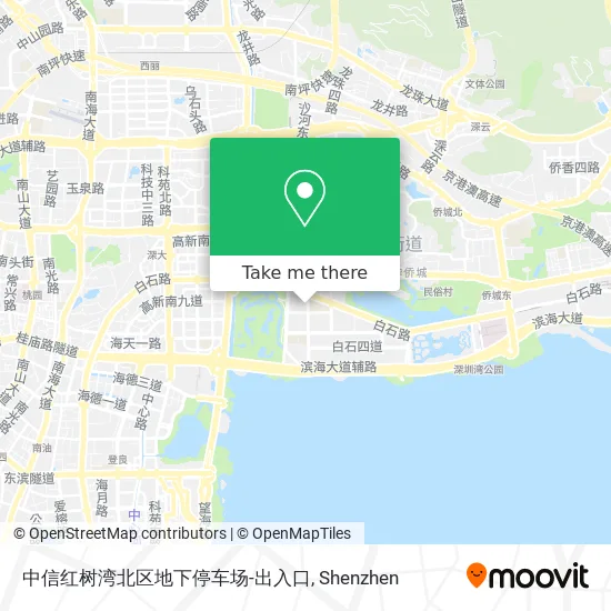中信红树湾北区地下停车场-出入口 map