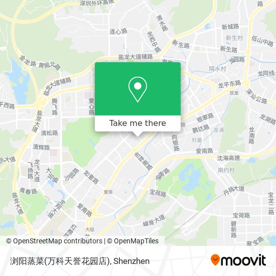 浏阳蒸菜(万科天誉花园店) map