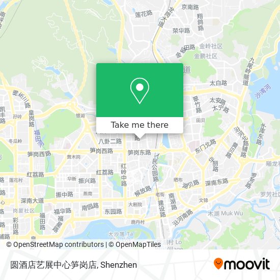 圆酒店艺展中心笋岗店 map