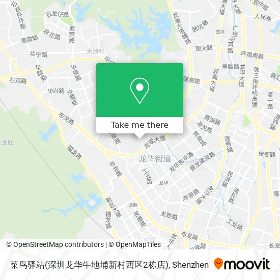 菜鸟驿站(深圳龙华牛地埔新村西区2栋店) map