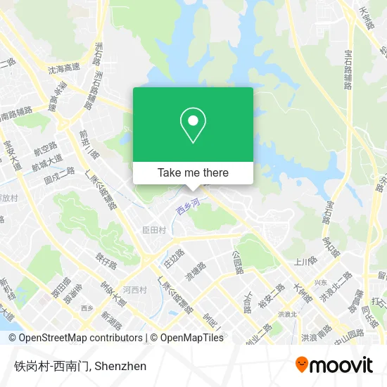 铁岗村-西南门 map