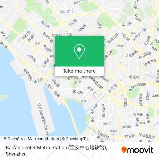 Bao’an Center Metro Station (宝安中心地铁站) map
