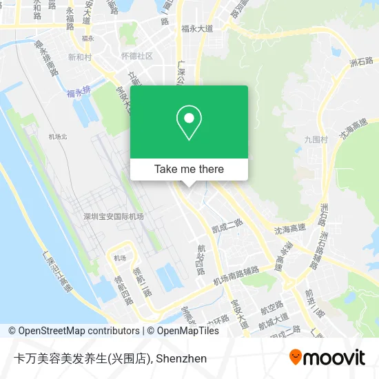 卡万美容美发养生(兴围店) map