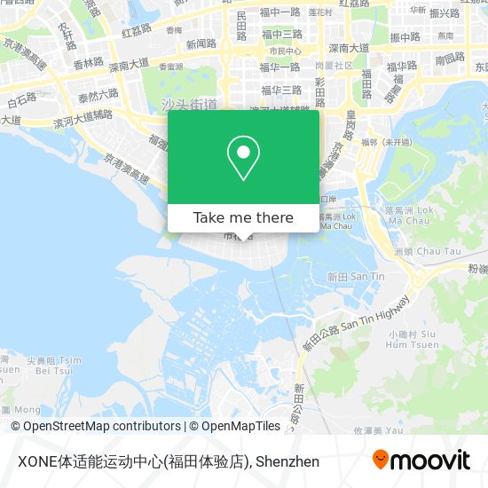 XONE体适能运动中心(福田体验店) map