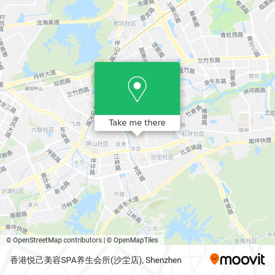 香港悦己美容SPA养生会所(沙坣店) map
