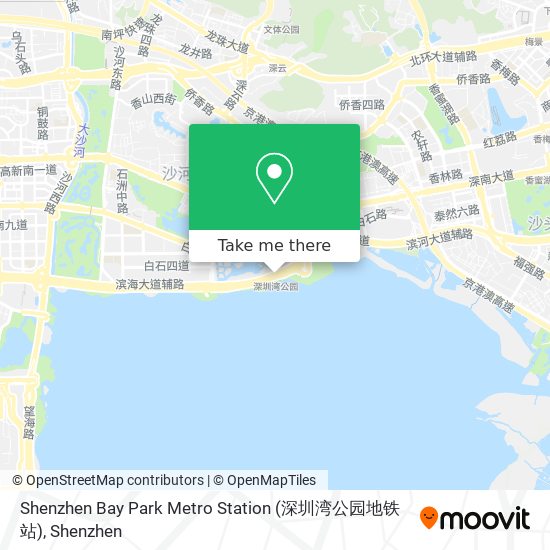 Shenzhen Bay Park Metro Station (深圳湾公园地铁站) map