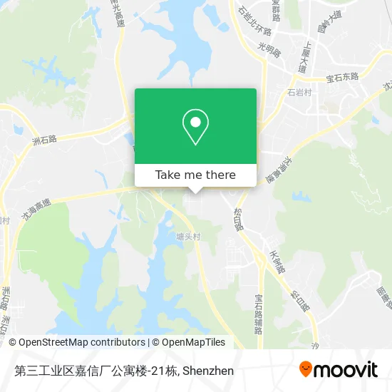 第三工业区嘉信厂公寓楼-21栋 map