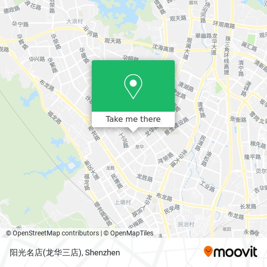 阳光名店(龙华三店) map