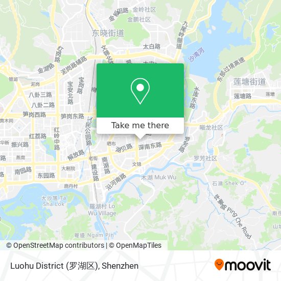 Luohu District (罗湖区) map