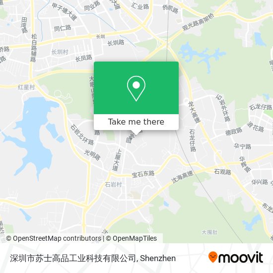 深圳市苏士高品工业科技有限公司 map