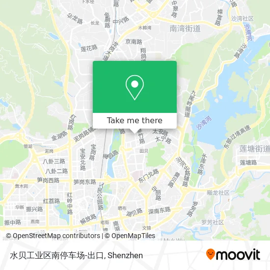 水贝工业区南停车场-出口 map