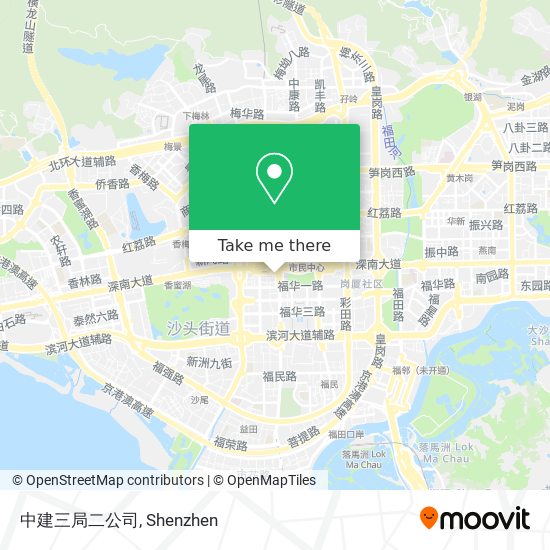 中建三局二公司 map