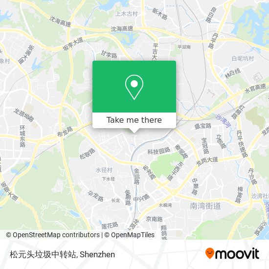 松元头垃圾中转站 map
