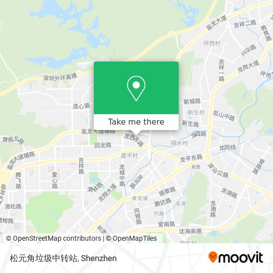 松元角垃圾中转站 map