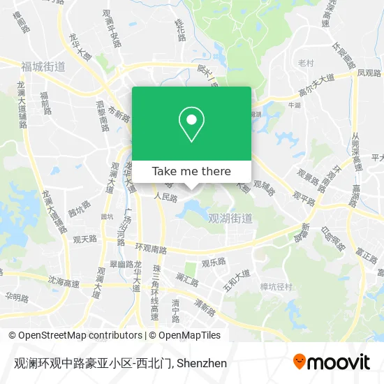 观澜环观中路豪亚小区-西北门 map