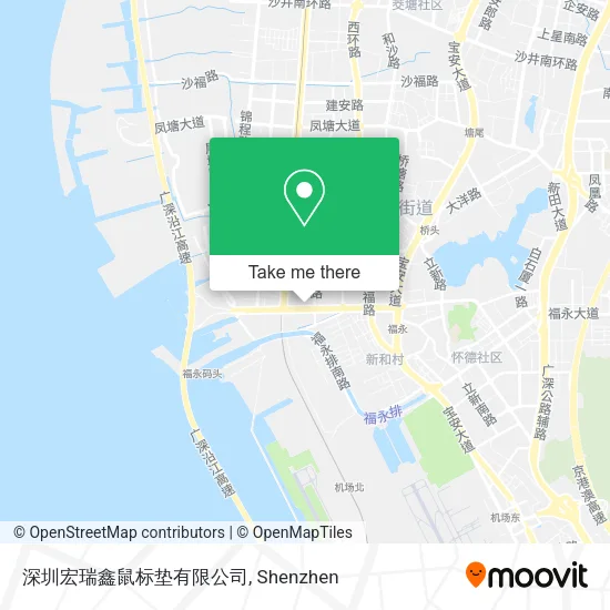 深圳宏瑞鑫鼠标垫有限公司 map