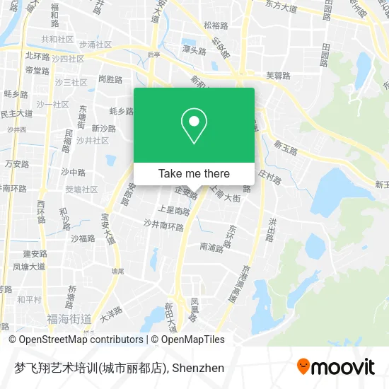 梦飞翔艺术培训(城市丽都店) map