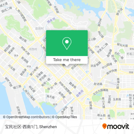 宝民社区-西南1门 map