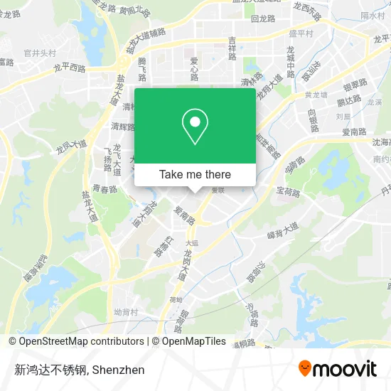 新鸿达不锈钢 map