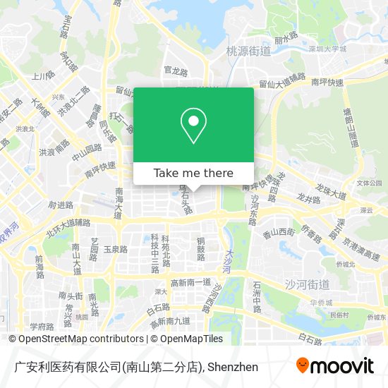 广安利医药有限公司(南山第二分店) map