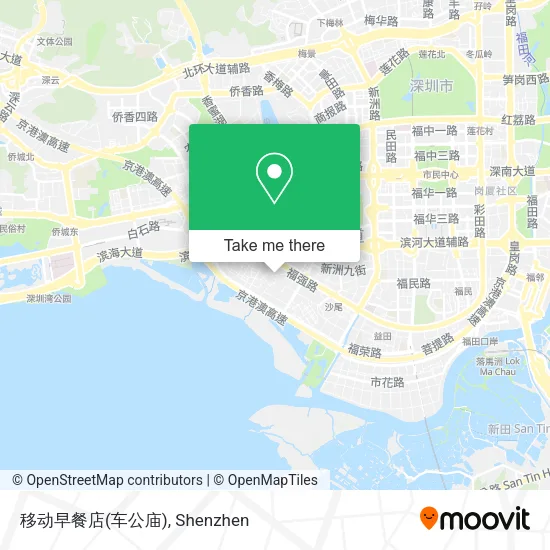 移动早餐店(车公庙) map