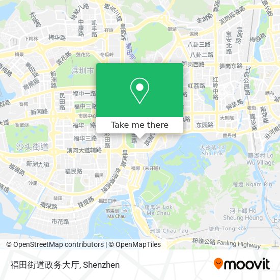 福田街道政务大厅 map