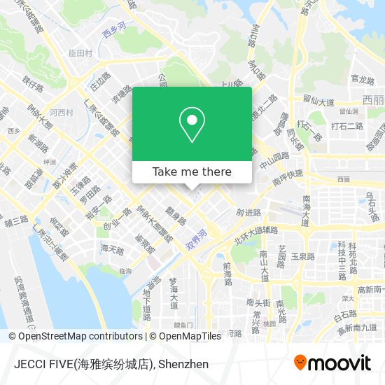 JECCI  FIVE(海雅缤纷城店) map
