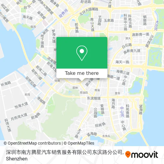 深圳市南方腾星汽车销售服务有限公司东滨路分公司 map