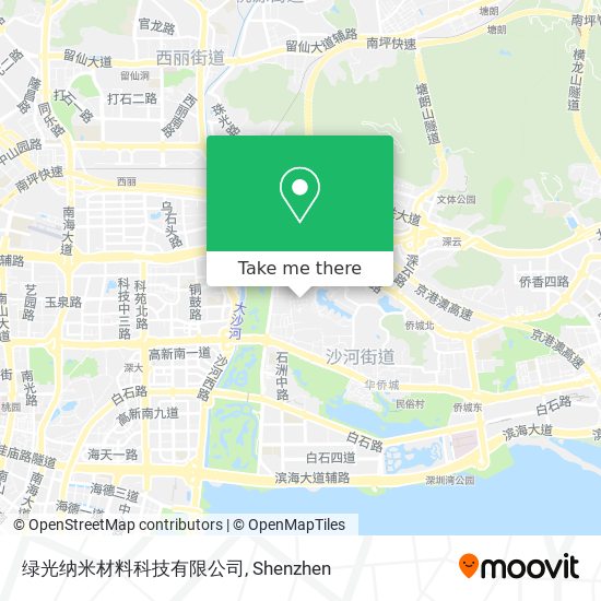 绿光纳米材料科技有限公司 map