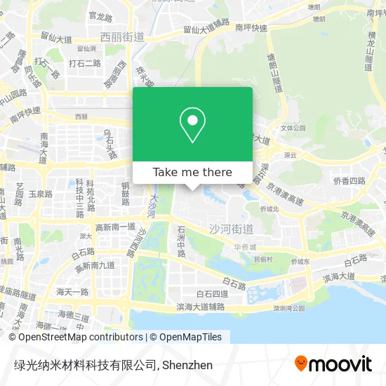 绿光纳米材料科技有限公司 map