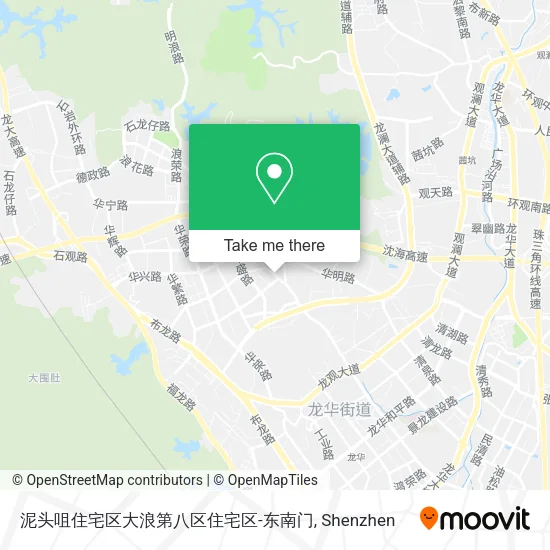 泥头咀住宅区大浪第八区住宅区-东南门 map