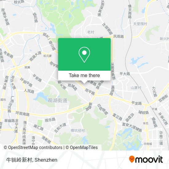 牛轭岭新村 map