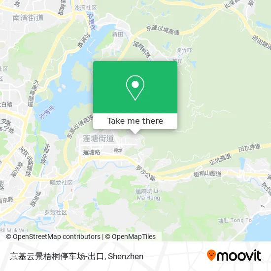 京基云景梧桐停车场-出口 map