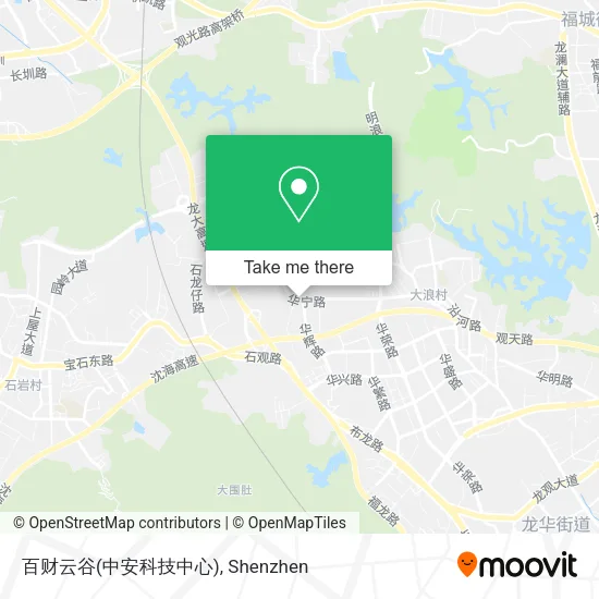 百财云谷(中安科技中心) map